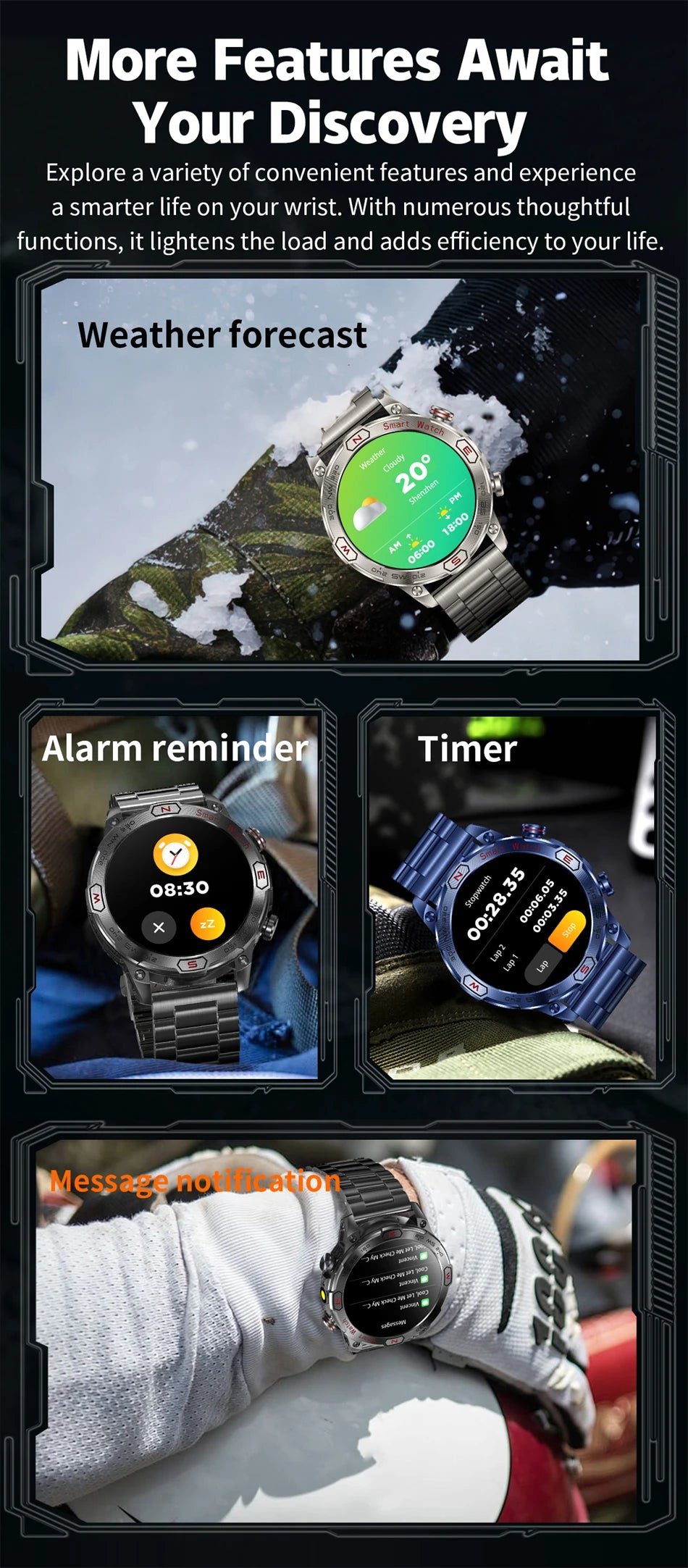 ⌚ Smartwatch ATHLOZ AMOLED GPS – Performance Inteligente