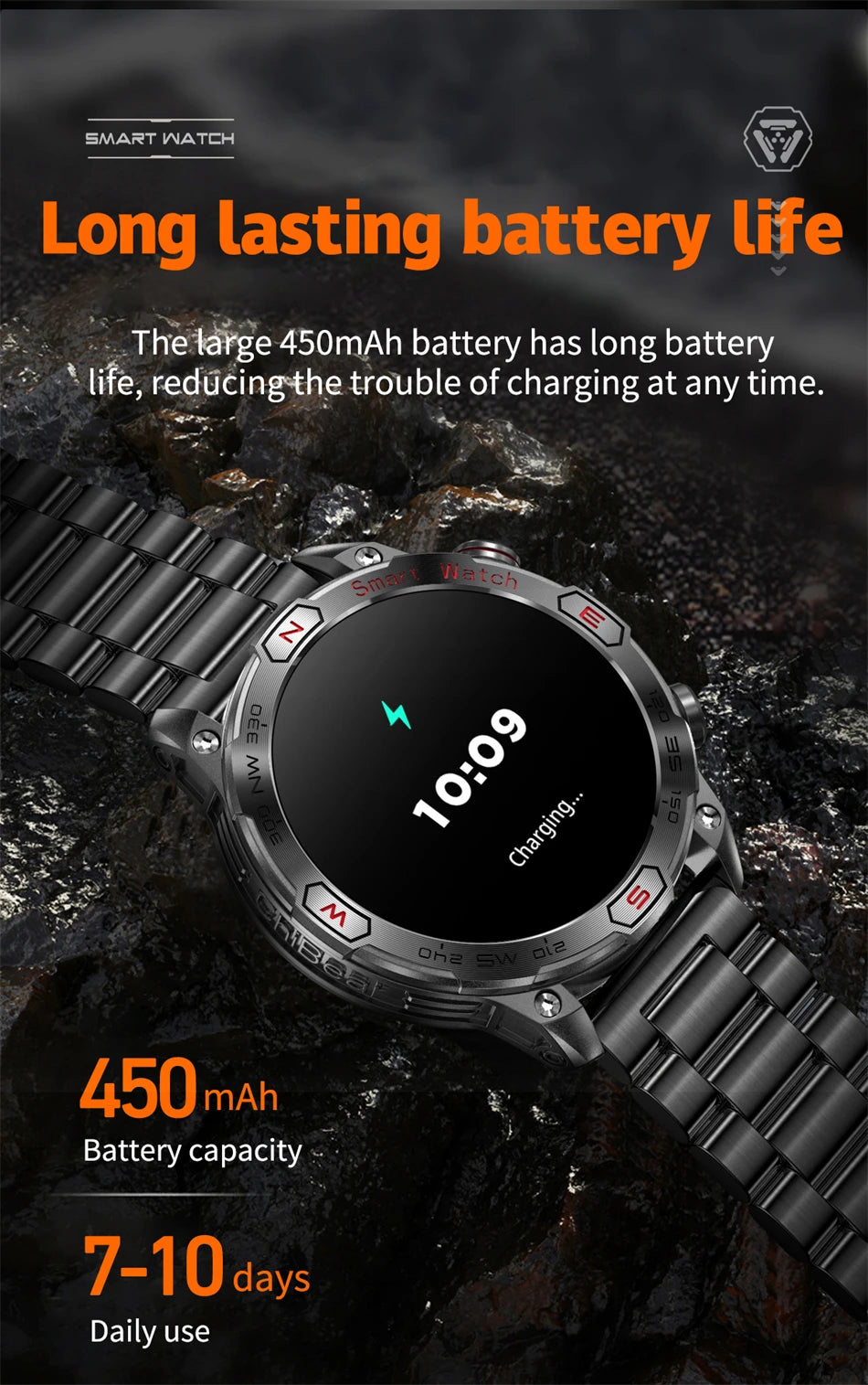 ⌚ Smartwatch ATHLOZ AMOLED GPS – Performance Inteligente