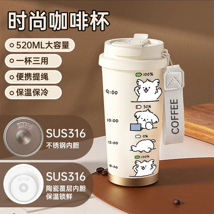 Kawaii Garrafa Térmica Portátil