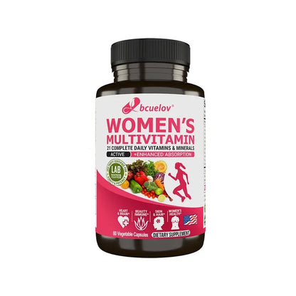 🌸 Multivitamínico Feminino Athloz – Magnésio, Biotina, Cálcio, Zinco e Selênio