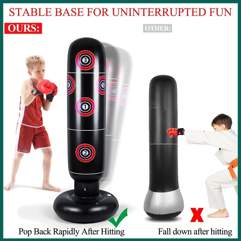 Saco de Pancada Inflável ATHLOZ – 160cm