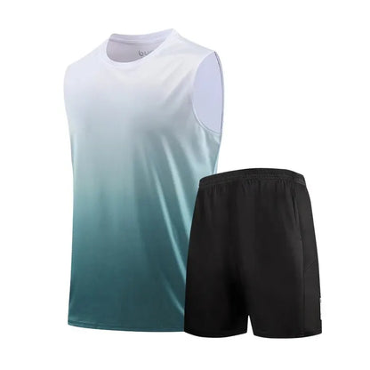 Conjunto Masculino Ice Silk Dry-Fit para Treino