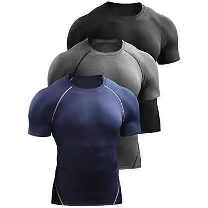 Camiseta Masculina ATHLOZ Dry-Fit Justa para Corrida e Treino