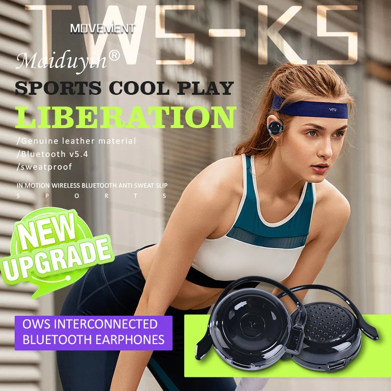 Fone de Ouvido Bluetooth K5 Original – Fones Esportivos