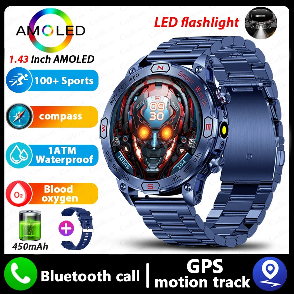 ⌚ Smartwatch ATHLOZ AMOLED GPS – Performance Inteligente