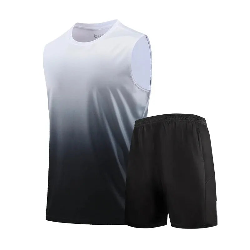 Conjunto Masculino Ice Silk Dry-Fit para Treino