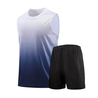 Conjunto Masculino Ice Silk Dry-Fit para Treino