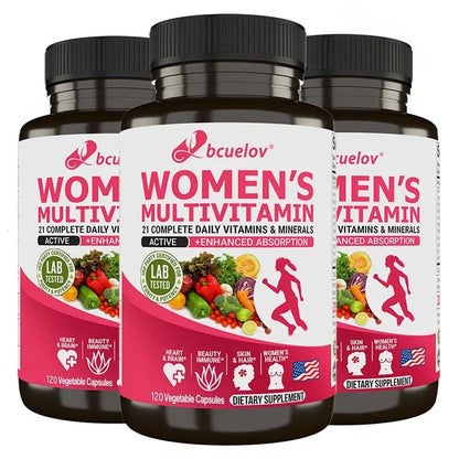 🌸 Multivitamínico Feminino Athloz – Magnésio, Biotina, Cálcio, Zinco e Selênio