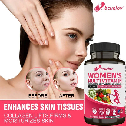 🌸 Multivitamínico Feminino Athloz – Magnésio, Biotina, Cálcio, Zinco e Selênio