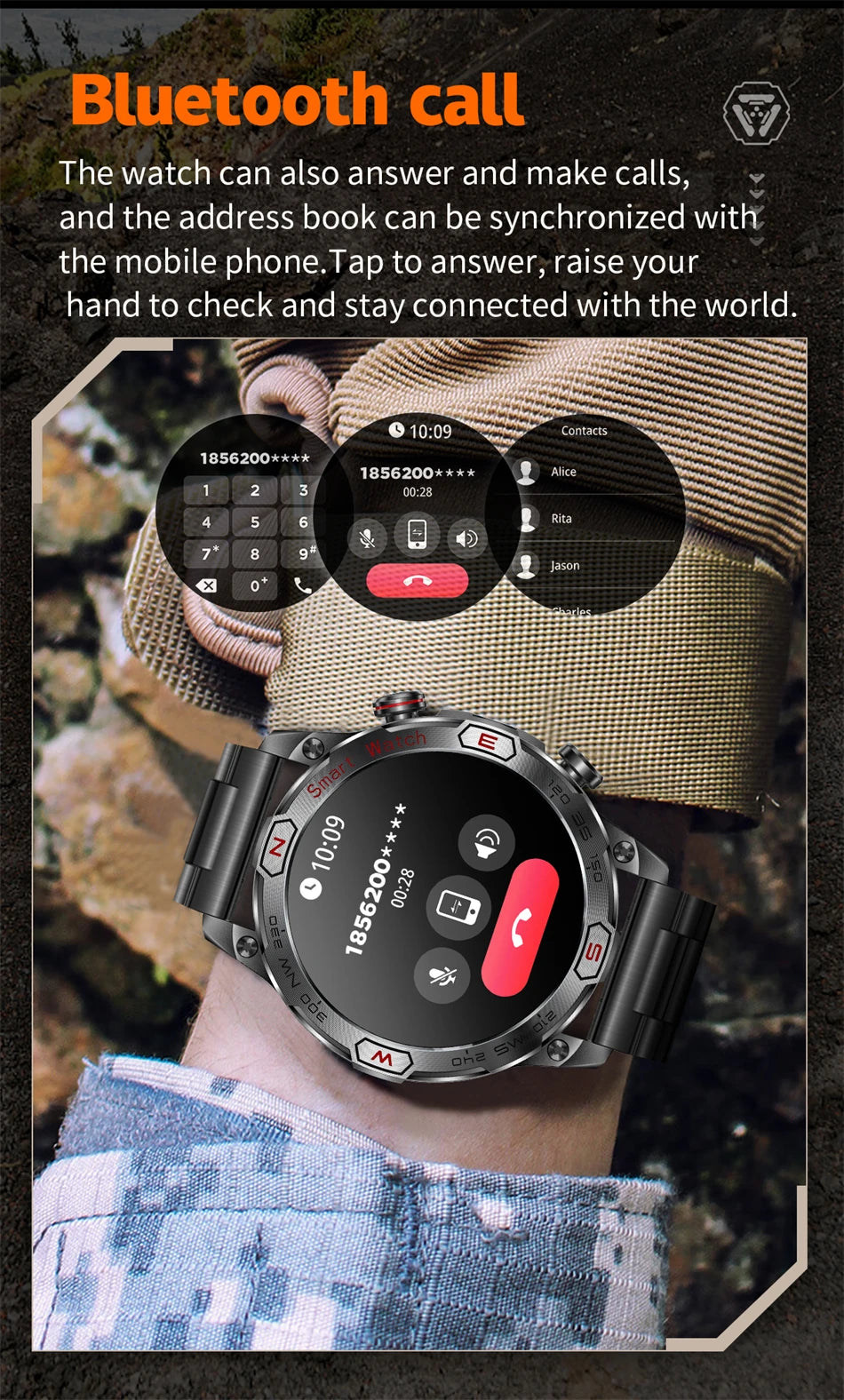 ⌚ Smartwatch ATHLOZ AMOLED GPS – Performance Inteligente