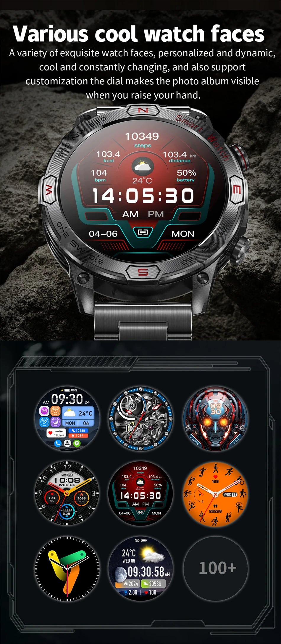 ⌚ Smartwatch ATHLOZ AMOLED GPS – Performance Inteligente