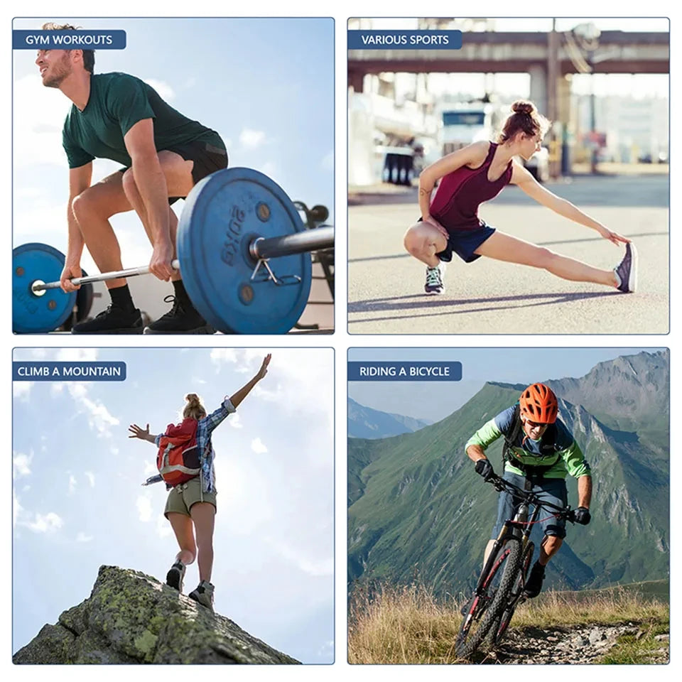 🦵 Joelheira Compressiva ATHLOZ com Fibra de Cobre