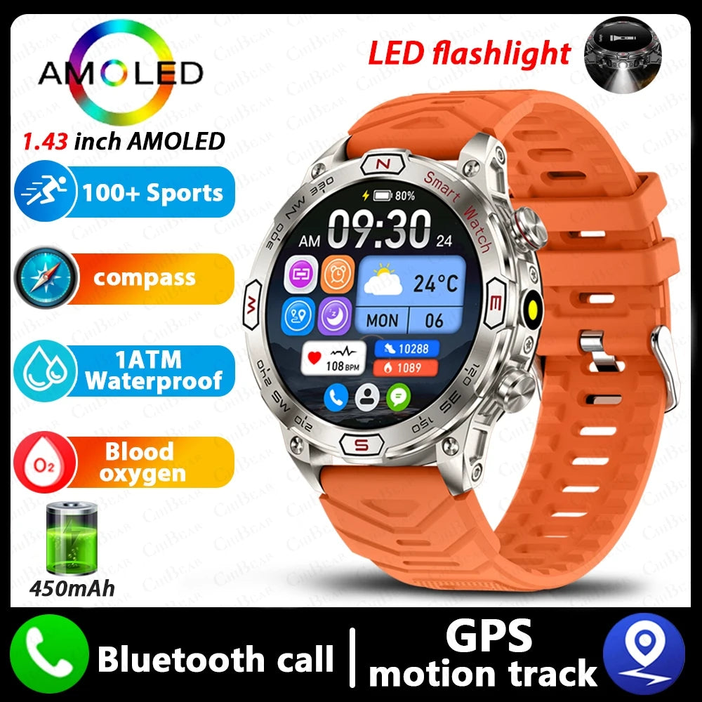 ⌚ Smartwatch ATHLOZ AMOLED GPS – Performance Inteligente