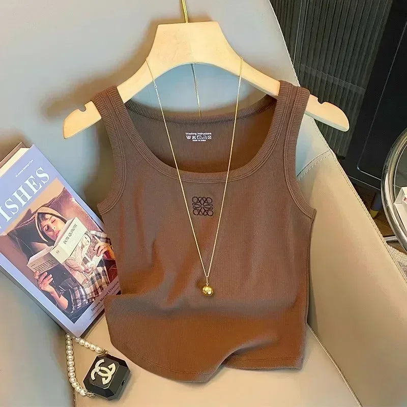 Top Fitness Feminino Premium com Bordado Personalizado