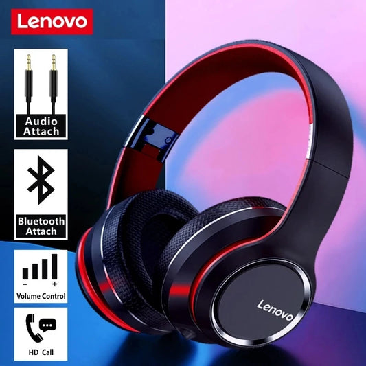 Fone de Ouvido Lenovo HD200 Bluetooth – Headset Over-Ear Dobrável