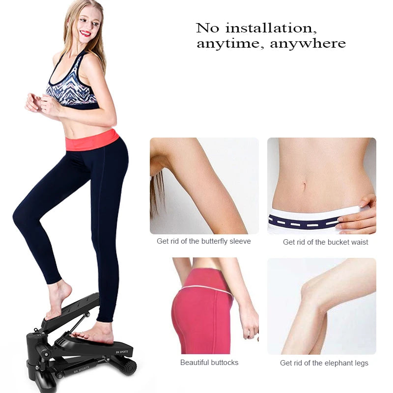 Mini Stepper Hidráulico para Casa – Pedal Fitness