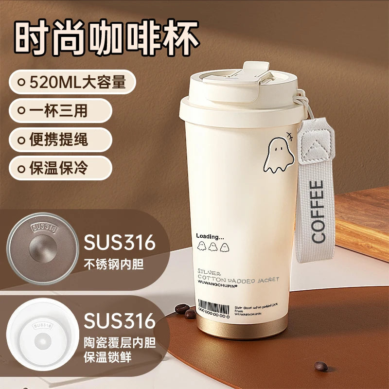 Kawaii Garrafa Térmica Portátil